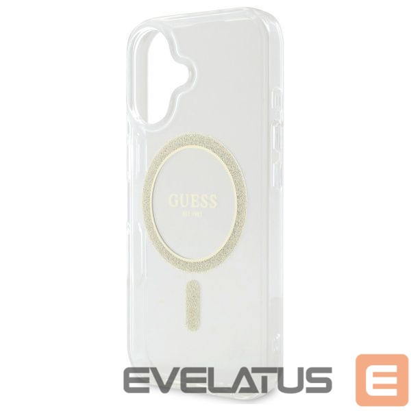 Другой аксессуар для телефона Guess Guess GUHMP16MHFGERET iPhone 16 Plus 6.7" transparent hardcase IML Glitter Circle MagSafe