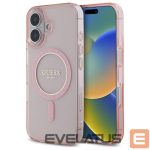Другой аксессуар для телефона Guess  Guess GUHMP16SHFGEREP iPhone 16 6.1" pink/pink hardcase IML Glitter Circle MagSafe