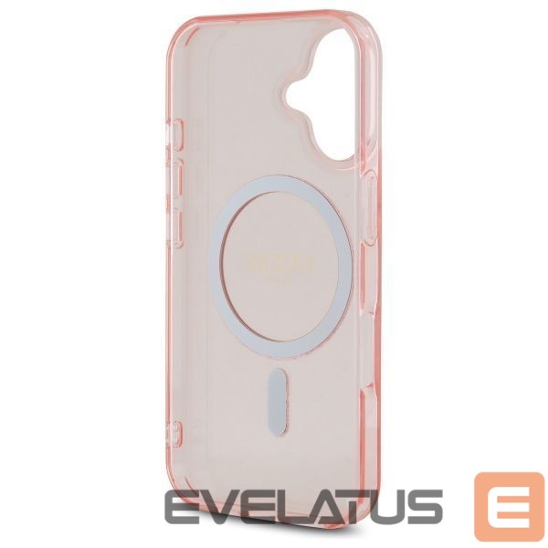 Другой аксессуар для телефона Guess Guess GUHMP16SHFGEREP iPhone 16 6.1" pink/pink hardcase IML Glitter Circle MagSafe