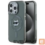 Другой аксессуар для телефона Karl Lagerfeld  Karl Lagerfeld KLHMP15LHLSCHK iPhone 15 Pro 6.1" black/black hardcase IML Metal Choupette Head MagSafe 