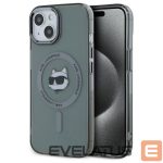 Другой аксессуар для телефона Karl Lagerfeld  Karl Lagerfeld KLHMP15SHLSCHK iPhone 15 6.1" black/black hardcase IML Metal Choupette Head MagSafe 