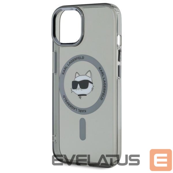 Другой аксессуар для телефона Karl Lagerfeld Karl Lagerfeld KLHMP15SHLSCHK iPhone 15 6.1" black/black hardcase IML Metal Choupette Head MagSafe