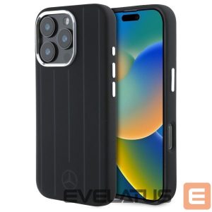 Другой аксессуар для телефона Mercedes-Benz  Mercedes MEHMP16L23SUVSK iPhone 16 Pro 6.3" black/black hardcase Silicone Vertical Tonal Stripes MagSafe 
