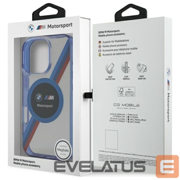 Другой аксессуар для телефона BMW BMW BMHMP16X23HTPUT iPhone 16 Pro Max 6.9" transparent hardcase Motosport IML Circle MagSafe