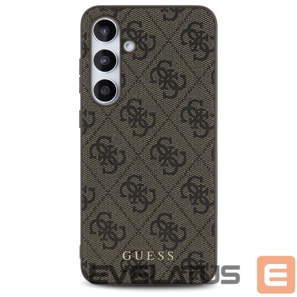 Другой аксессуар для телефона Guess Guess GUHCS24FEG4GFBR S24 FE S721 brown/brown hardcase 4G Metal Gold Logo