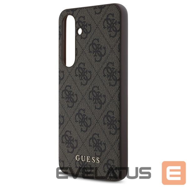 Другой аксессуар для телефона Guess Guess GUHCS24FEG4GFBR S24 FE S721 brown/brown hardcase 4G Metal Gold Logo