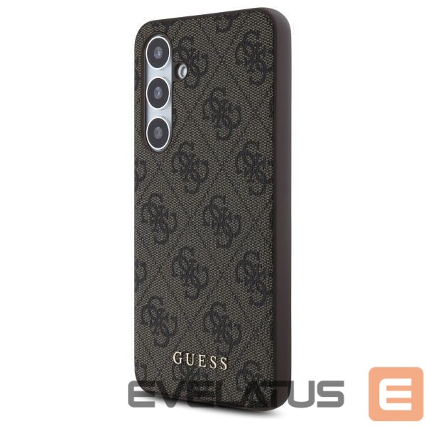 Другой аксессуар для телефона Guess Guess GUHCS24FEG4GFBR S24 FE S721 brown/brown hardcase 4G Metal Gold Logo