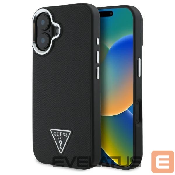 Другой аксессуар для телефона Guess Guess GUHMP16MPGTSPSK iPhone 16 Plus 6.7" black/black hardcase Grained Triangle MagSafe