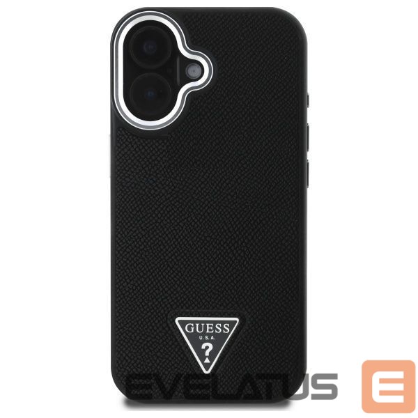 Другой аксессуар для телефона Guess Guess GUHMP16MPGTSPSK iPhone 16 Plus 6.7" black/black hardcase Grained Triangle MagSafe