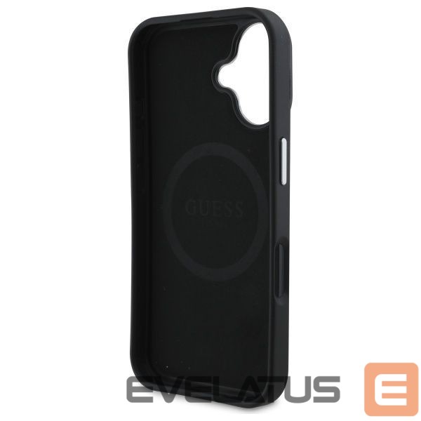 Другой аксессуар для телефона Guess Guess GUHMP16MPGTSPSK iPhone 16 Plus 6.7" black/black hardcase Grained Triangle MagSafe