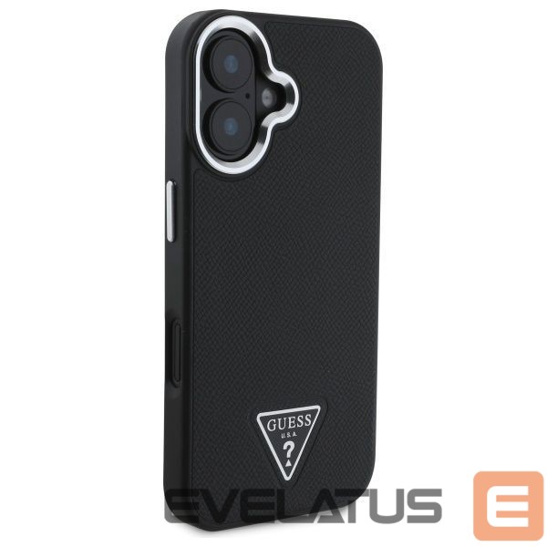 Другой аксессуар для телефона Guess Guess GUHMP16MPGTSPSK iPhone 16 Plus 6.7" black/black hardcase Grained Triangle MagSafe