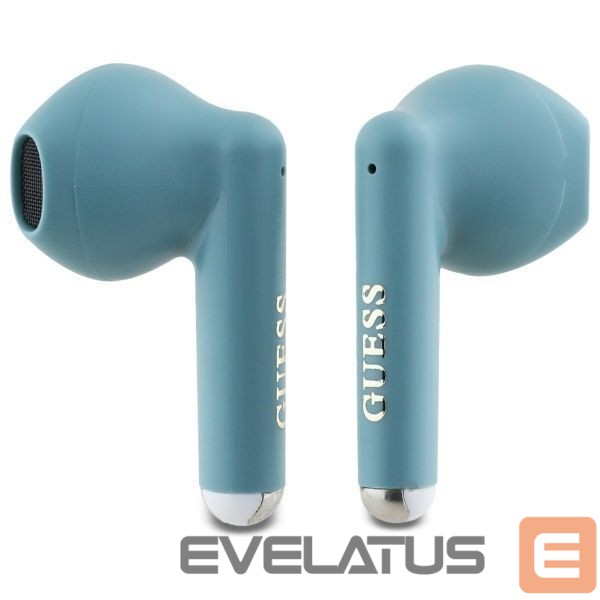 Другой аксессуар для телефона Guess Guess Bluetooth headphones GUTWSJ14ESGQ TWS + docking station turquoise/turquoise Printed Classic Logo