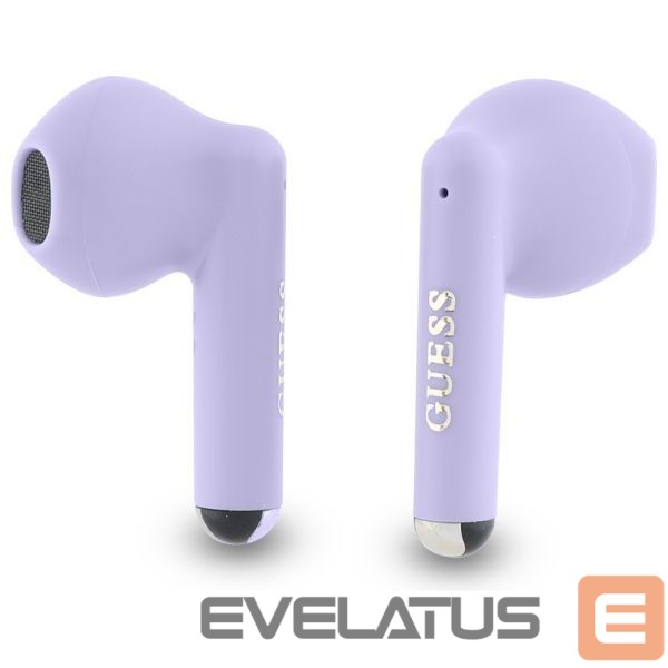 Другой аксессуар для телефона Guess Guess Bluetooth headphones GUTWSJ14ESGU TWS + docking station purple/purple Printed Classic Logo