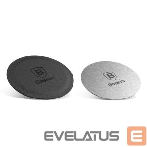 Авто держатель Baseus  Baseus Magnet Iron Suit self-adhesive plates for magnetic holders - silver and black (2 pcs.) 