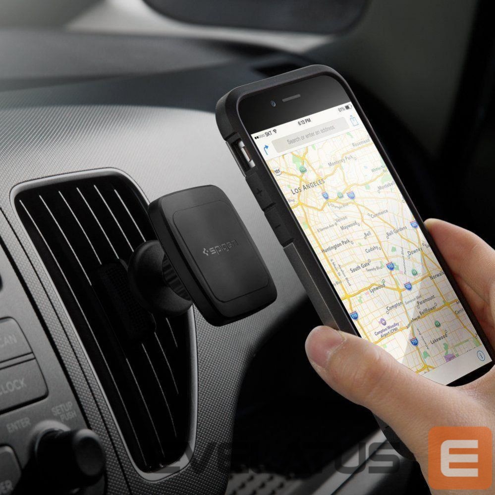 Авто держатель Spigen Spigen H12 phone holder for car air vent magnetic - black