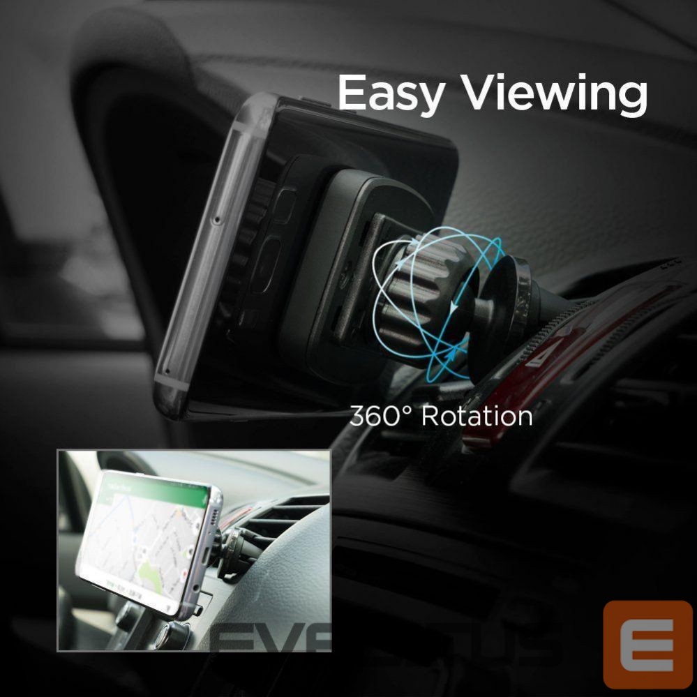 Авто держатель Spigen Spigen H12 phone holder for car air vent magnetic - black