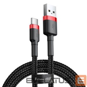 Кабель Baseus  Baseus Cafule USB-A / USB-C QC 3.0 3A cable 1 m - black and red 