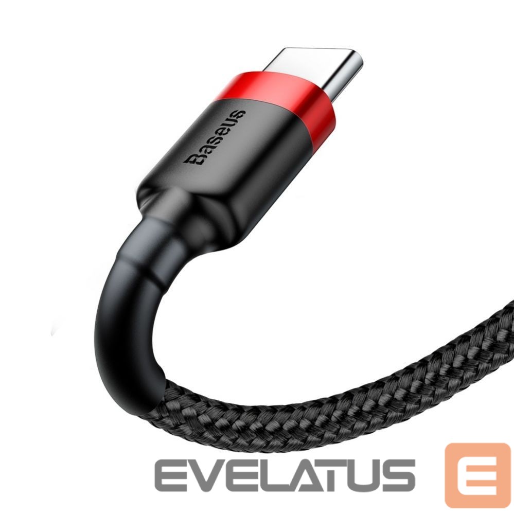 Кабель Baseus Baseus Cafule USB-A / USB-C QC 3.0 3A cable 1 m - black and red