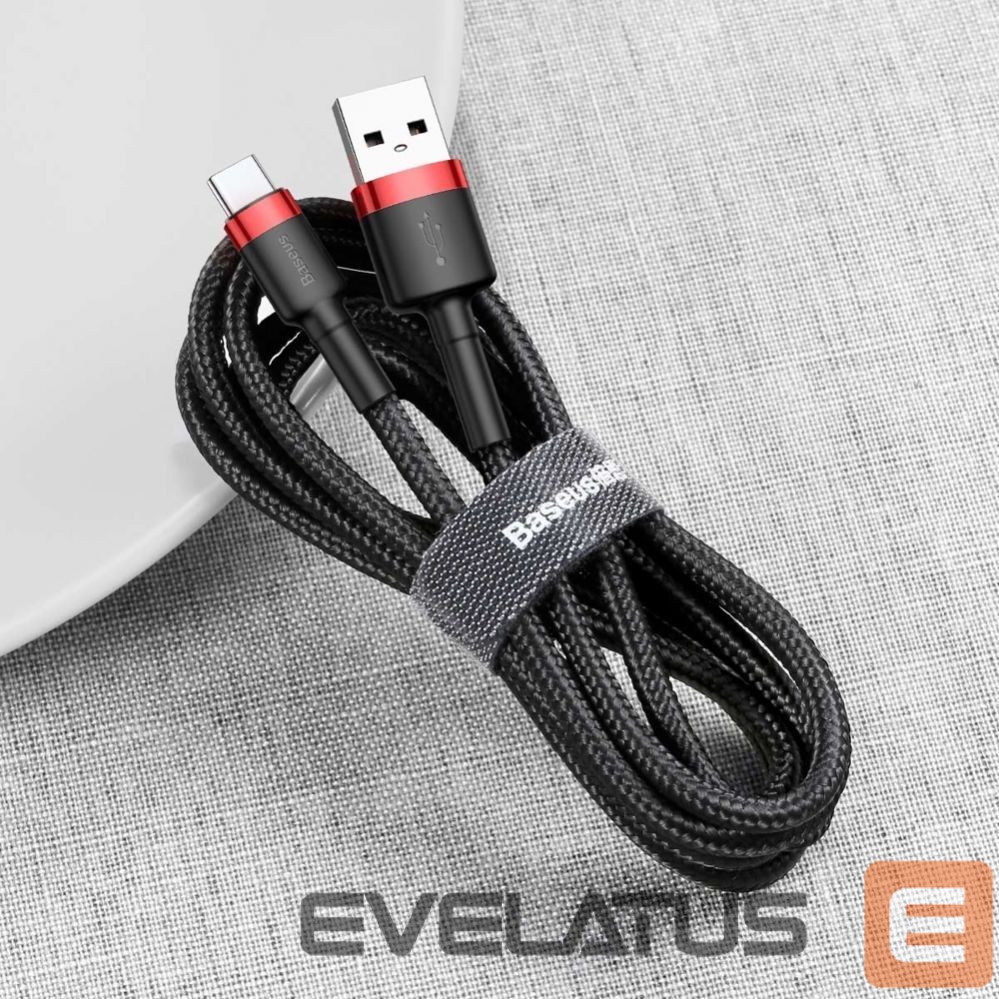 Кабель Baseus Baseus Cafule USB-A / USB-C QC 3.0 3A cable 1 m - black and red