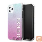 Чехол на заднюю панель Guess  Guess GUHCN65PCUGLPBL iPhone 11 Pro Max rose blue/pink blue hard case Glitter Gradient