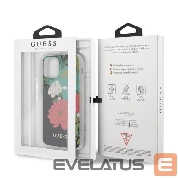 Чехол на заднюю панель Guess Guess GUHCN58IMLFL01 iPhone 11 Pro black/black N°1 Flower Collection