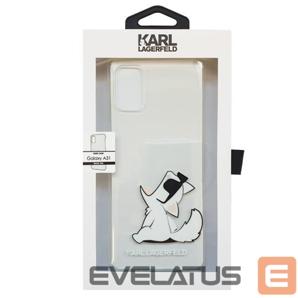 Чехол на заднюю панель Karl Lagerfeld Karl Lagerfeld Choupette Fun Case for Samsung Galaxy A31 - Transparent