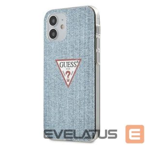 Чехол на заднюю панель Guess  Guess GUHCP12SPCUJULLB iPhone 12 mini 5.4" blue/light blue hardcase Jeans Collection