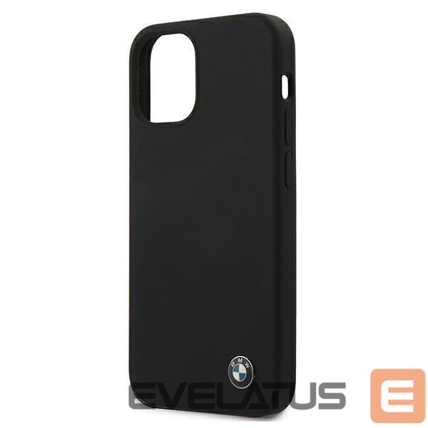 Чехол на заднюю панель BMW BMW Silicone Signature Case for iPhone 12 mini - Black