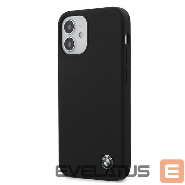 Чехол на заднюю панель BMW BMW Silicone Signature Case for iPhone 12 mini - Black