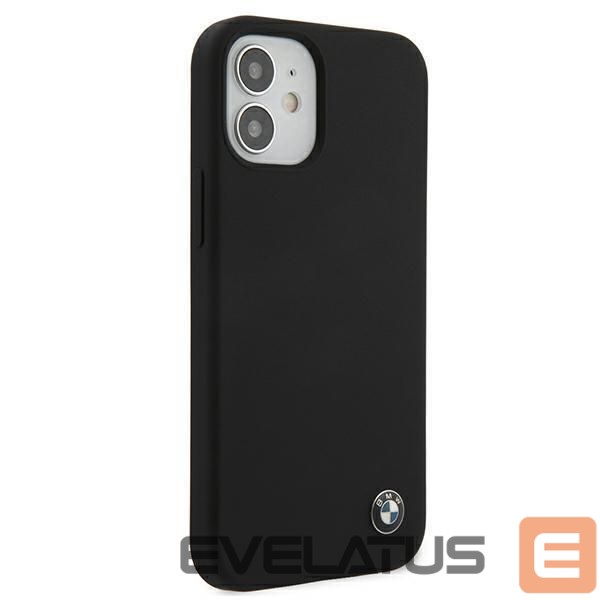 Чехол на заднюю панель BMW BMW Silicone Signature Case for iPhone 12 mini - Black