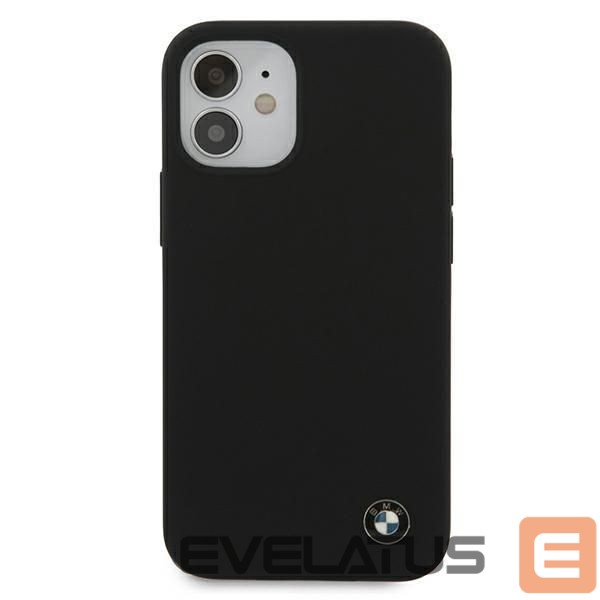 Чехол на заднюю панель BMW BMW Silicone Signature Case for iPhone 12 mini - Black
