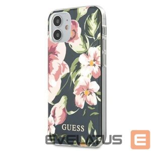 Чехол на заднюю панель Guess  Guess GUHCP12SIMLFL03 iPhone 12 mini 5.4" navy/navy N°3 Flower Collection