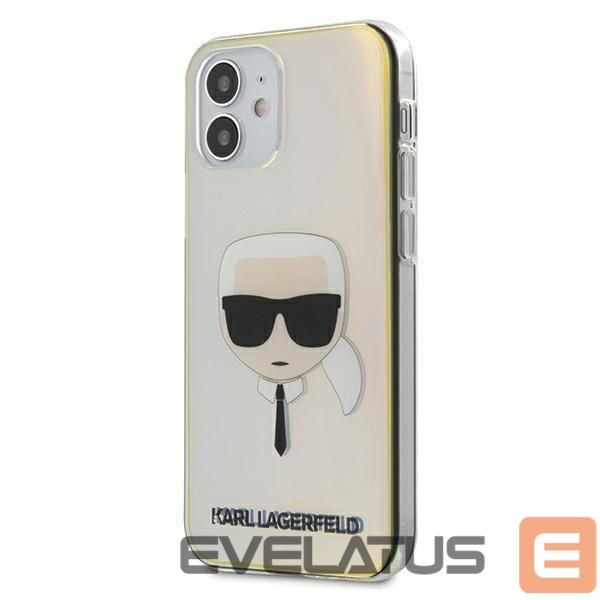 Чехол на заднюю панель Karl Lagerfeld Karl Lagerfeld Iridescent Karl's Head Case for iPhone 12 mini - Multicolor