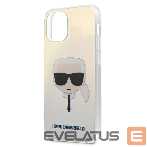 Чехол на заднюю панель Karl Lagerfeld Karl Lagerfeld Iridescent Karl's Head Case for iPhone 12 mini - Multicolor