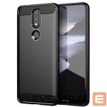 Чехол на заднюю панель Hurtel  Carbon Case Flexible Cover TPU Case for Nokia 2.4 black 