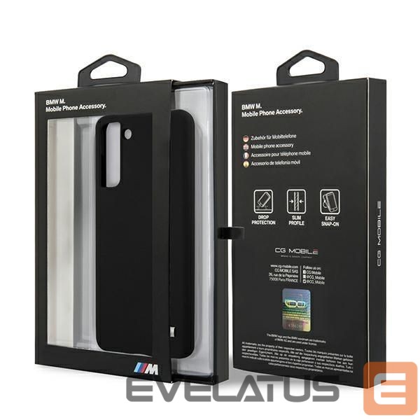 Чехол на заднюю панель BMW BMW Silicone M Collection Case for Samsung Galaxy S21+ - Black