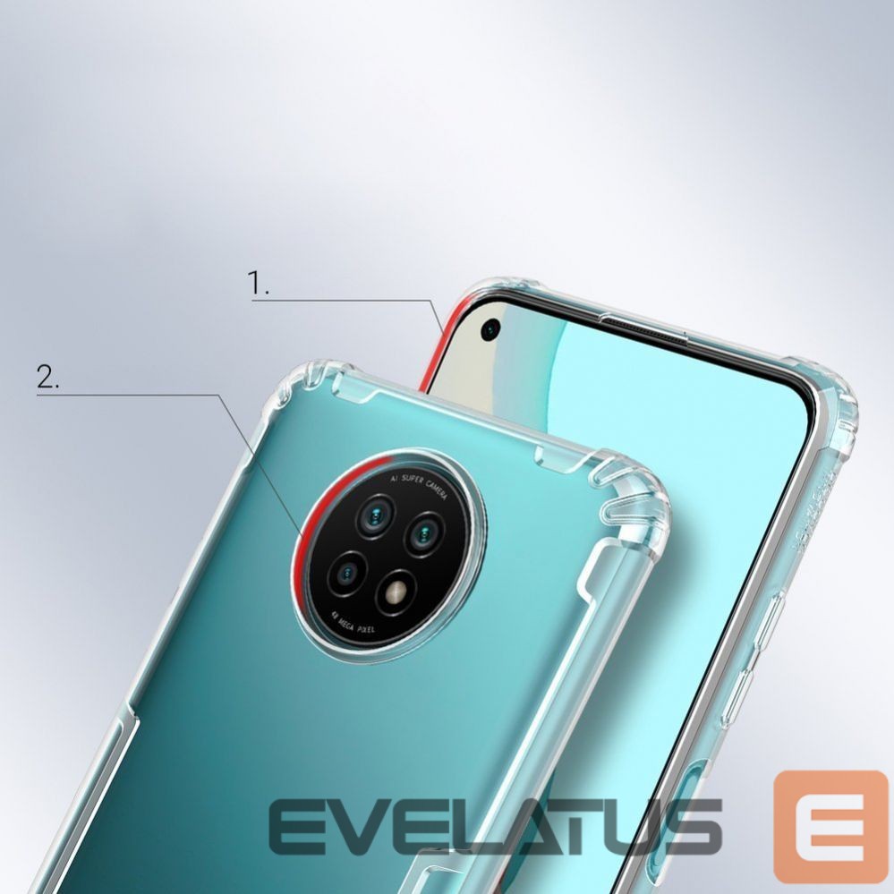 Чехол на заднюю панель Nillkin Nillkin Nature Gel Case Cover Ultra Slim Xiaomi Redmi Note 9T 5G Transparent