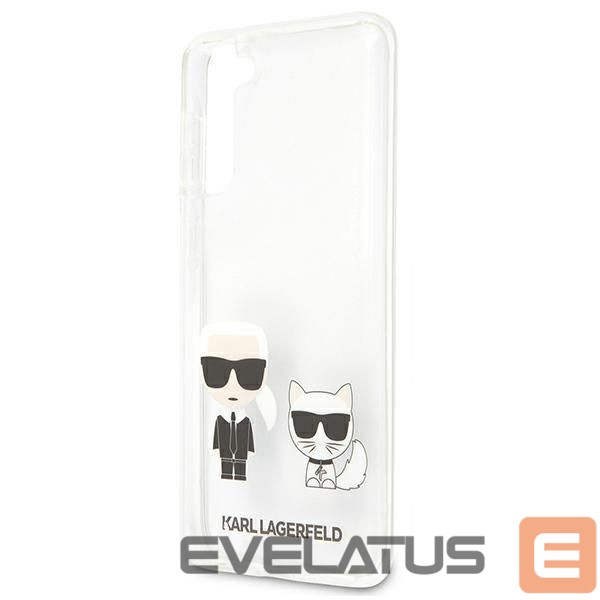 Чехол на заднюю панель Karl Lagerfeld Karl Lagerfeld Karl&Choupette Case for Samsung Galaxy S21+ - Transparent