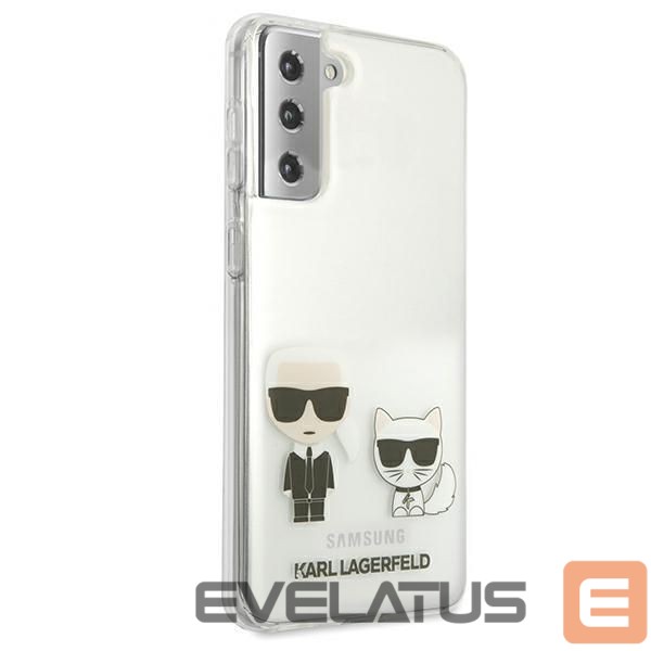 Чехол на заднюю панель Karl Lagerfeld Karl Lagerfeld Karl&Choupette Case for Samsung Galaxy S21+ - Transparent