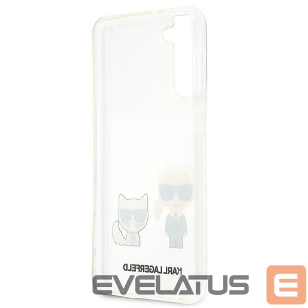Чехол на заднюю панель Karl Lagerfeld Karl Lagerfeld Karl&Choupette Case for Samsung Galaxy S21+ - Transparent
