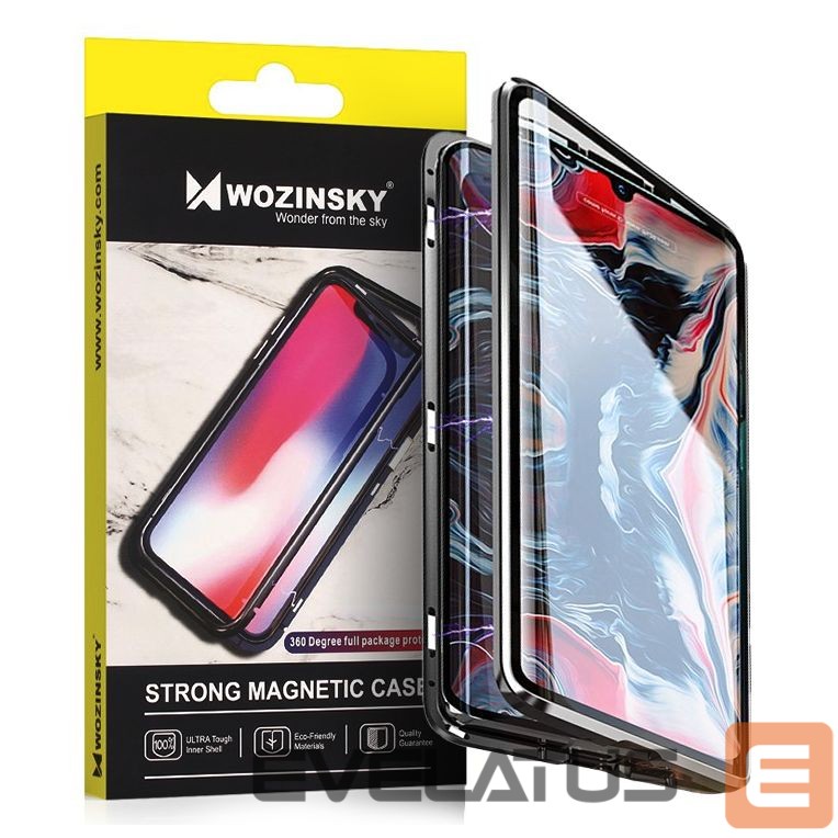 Чехол на заднюю панель Wozinsky Wozinsky Full Magnetic Case Full Body Front and Back Cover with built-in glass for Samsung Galaxy A72 4G black-transparent