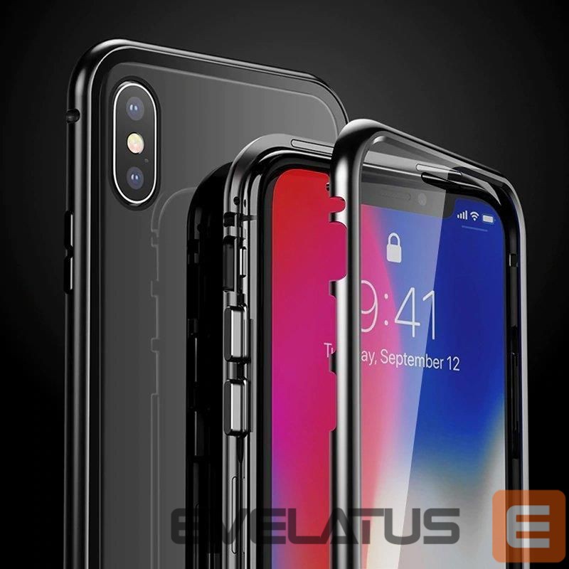 Чехол на заднюю панель Wozinsky Wozinsky Full Magnetic Case Full Body Front and Back Cover with built-in glass for Samsung Galaxy A72 4G black-transparent