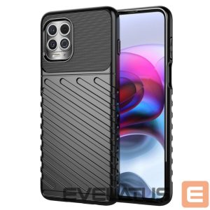 Чехол на заднюю панель Hurtel  Thunder Case Flexible Tough Rugged Cover TPU Case for Motorola Moto G100 / Edge S black 