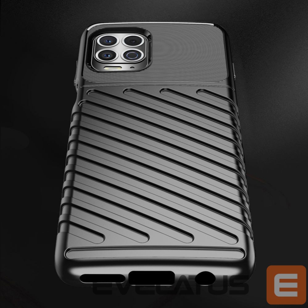 Чехол на заднюю панель Hurtel Thunder Case Flexible Tough Rugged Cover TPU Case for Motorola Moto G100 / Edge S black