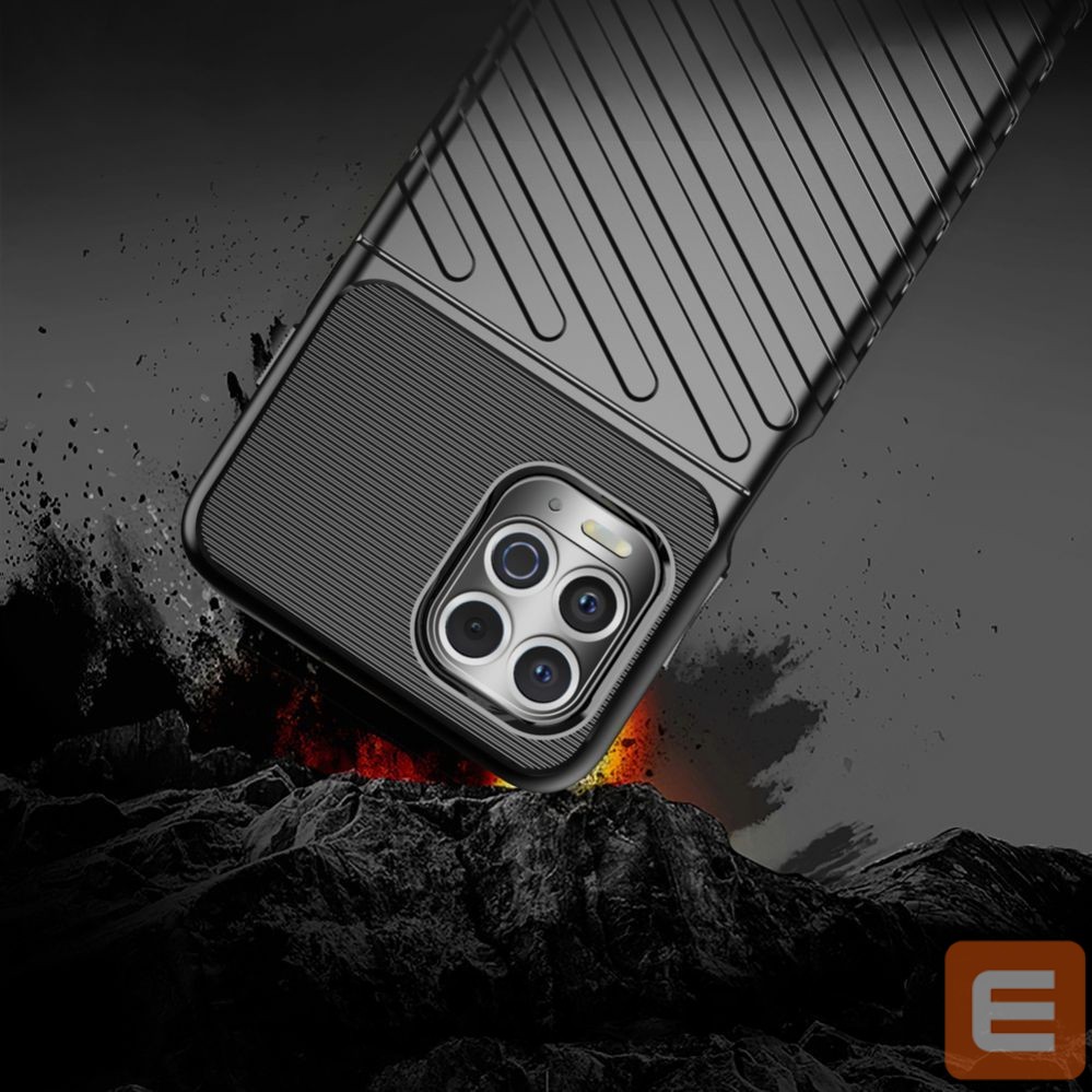 Чехол на заднюю панель Hurtel Thunder Case Flexible Tough Rugged Cover TPU Case for Motorola Moto G100 / Edge S black