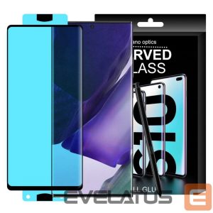 Защитное стекло Hurtel  3D Edge Nano Flexi Glass Hybrid Full Screen Protector with frame for Samsung Galaxy S21+ 5G (S21 Plus 5G) black 