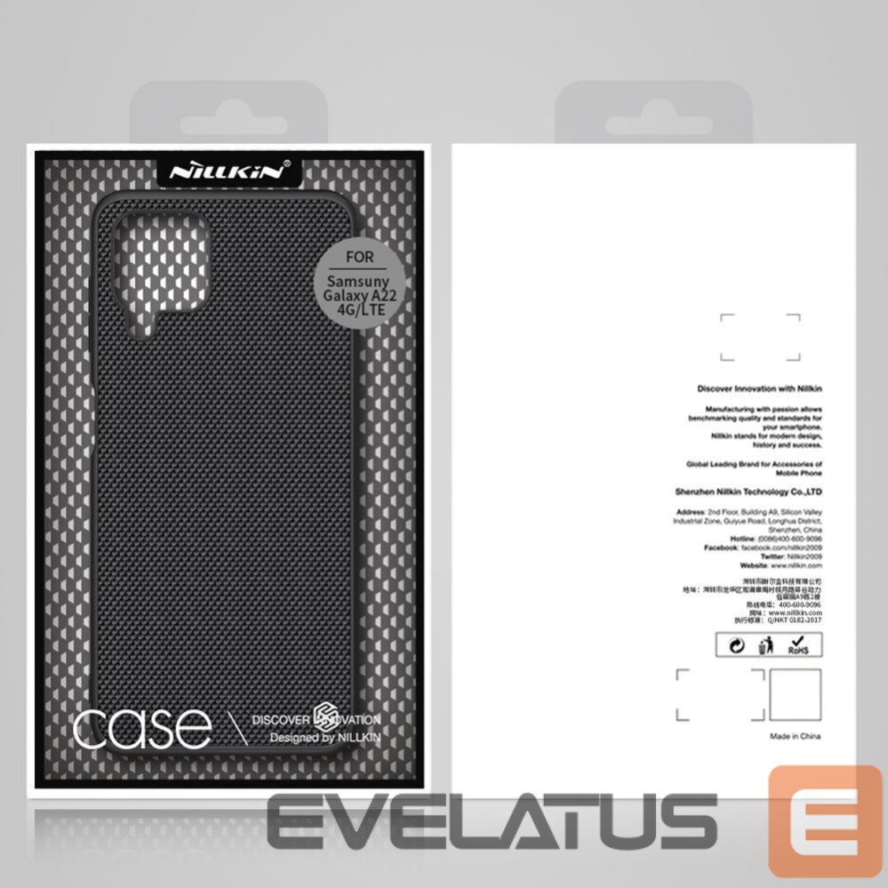 Чехол на заднюю панель Nillkin Nillkin Textured Case durable reinforced case with gel frame and nylon back for Samsung Galaxy A22 4G black