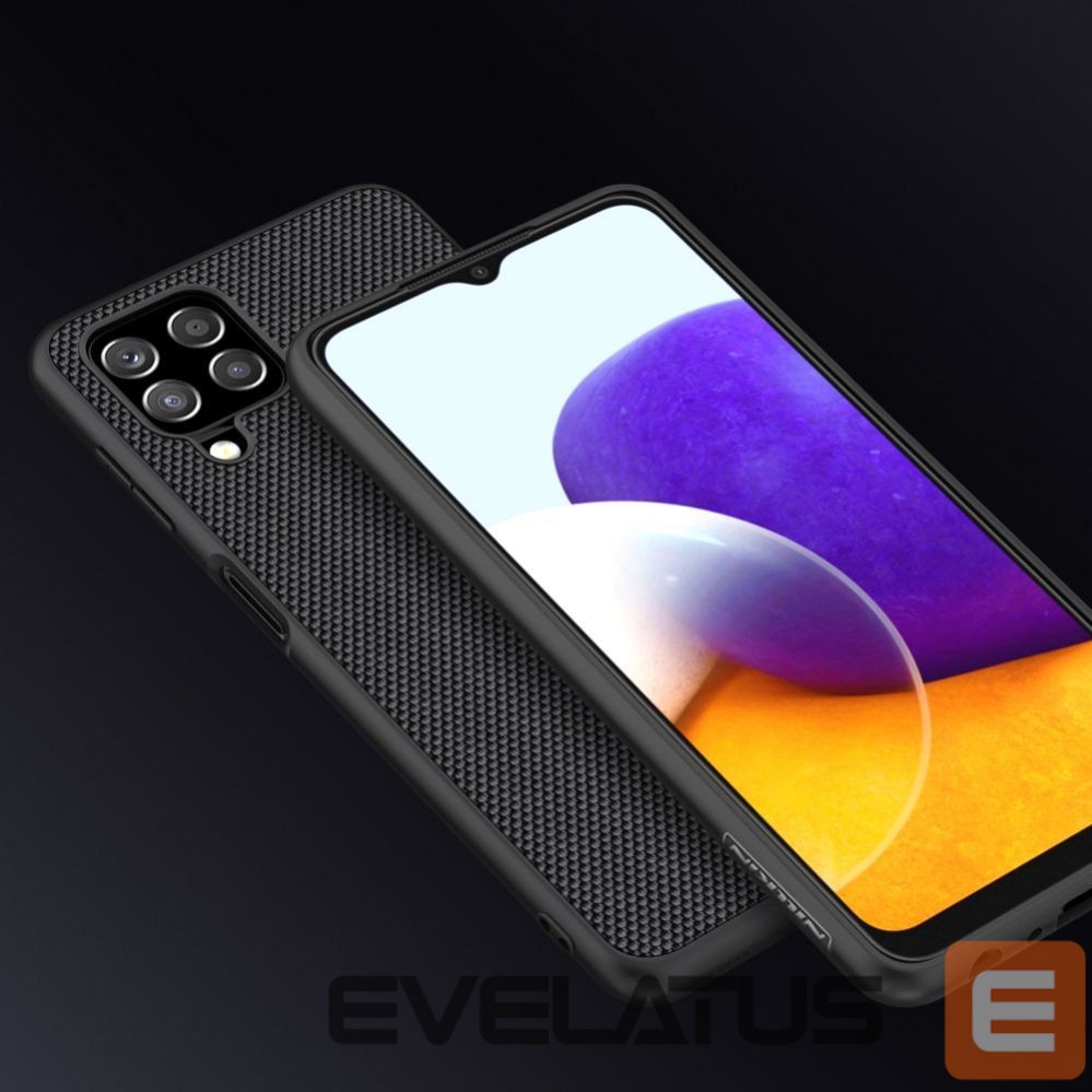 Чехол на заднюю панель Nillkin Nillkin Textured Case durable reinforced case with gel frame and nylon back for Samsung Galaxy A22 4G black
