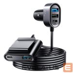 Адаптер Joyroom  Joyroom car charger 2xPD + 2xQC3.0 72W 1.5m black (JR-CL05) 