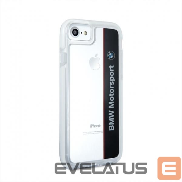 Чехол на заднюю панель BMW Etui hardcase BMW BMHCP7SPVNA iPhone 7 /8/SE 2020 / SE 2022 transparent navy SHOCKPROOF